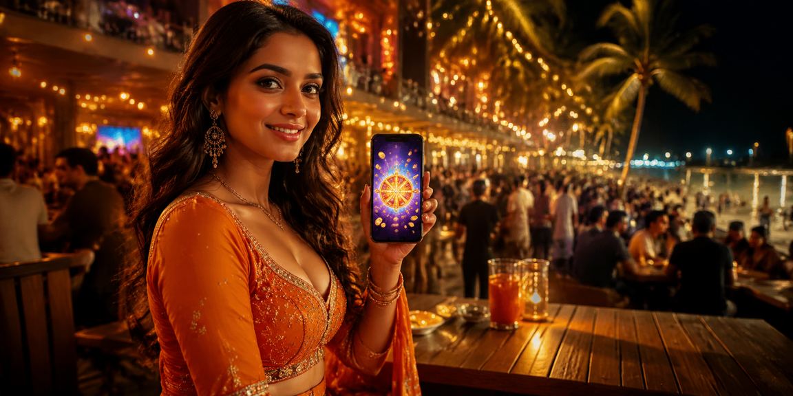Mobile gaming app on beach representing convenience and privacy protection