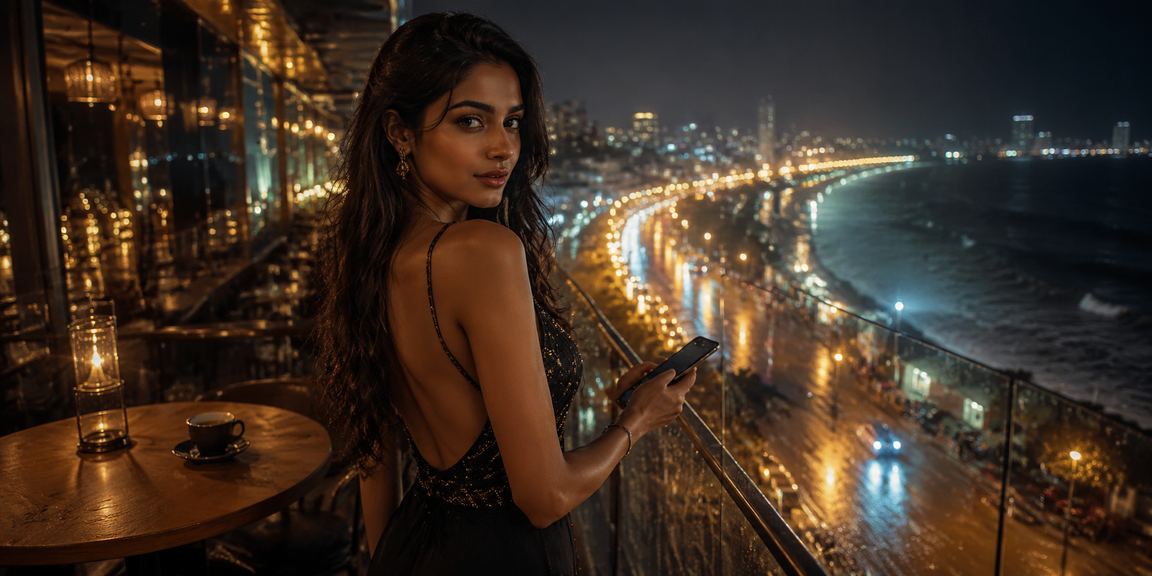 Night neon lights in Mumbai representing online casino vibrant nightlife